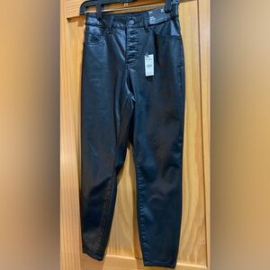 Express Black Curvy Button Fly Skinny High Rise NWT Size 2S